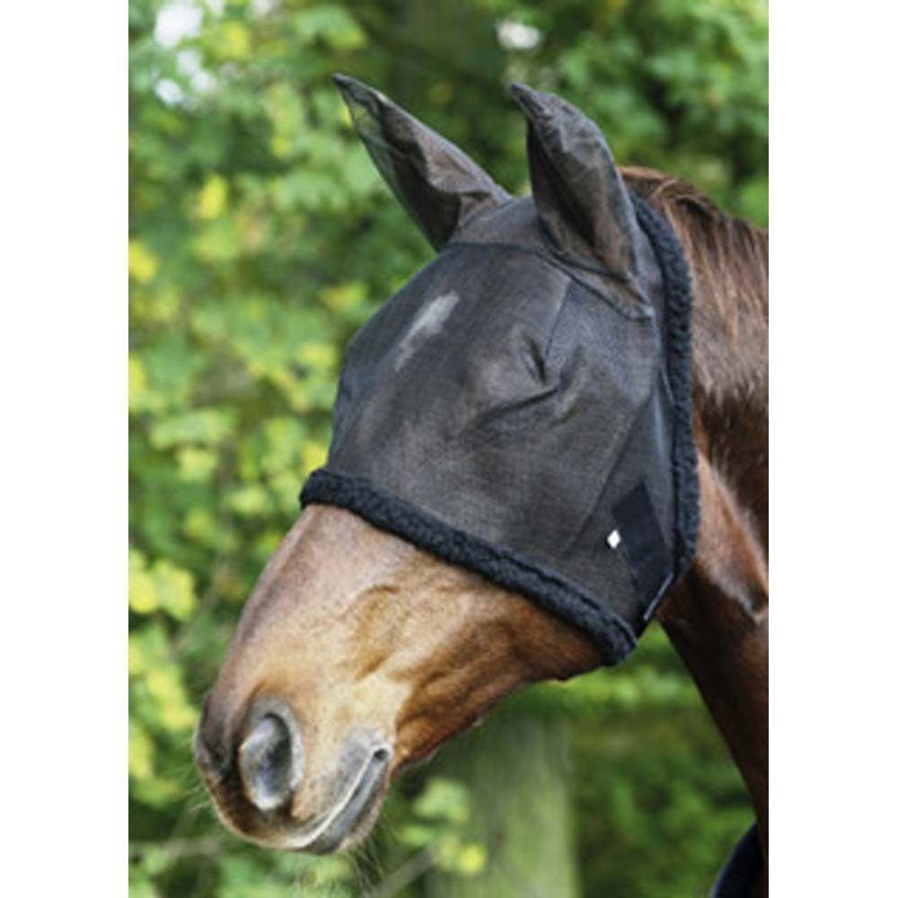 USG Fliegenhaube Fliegenhaube mit Ohrenschutz schwarz - Vollblut, mit Ohrenschutz