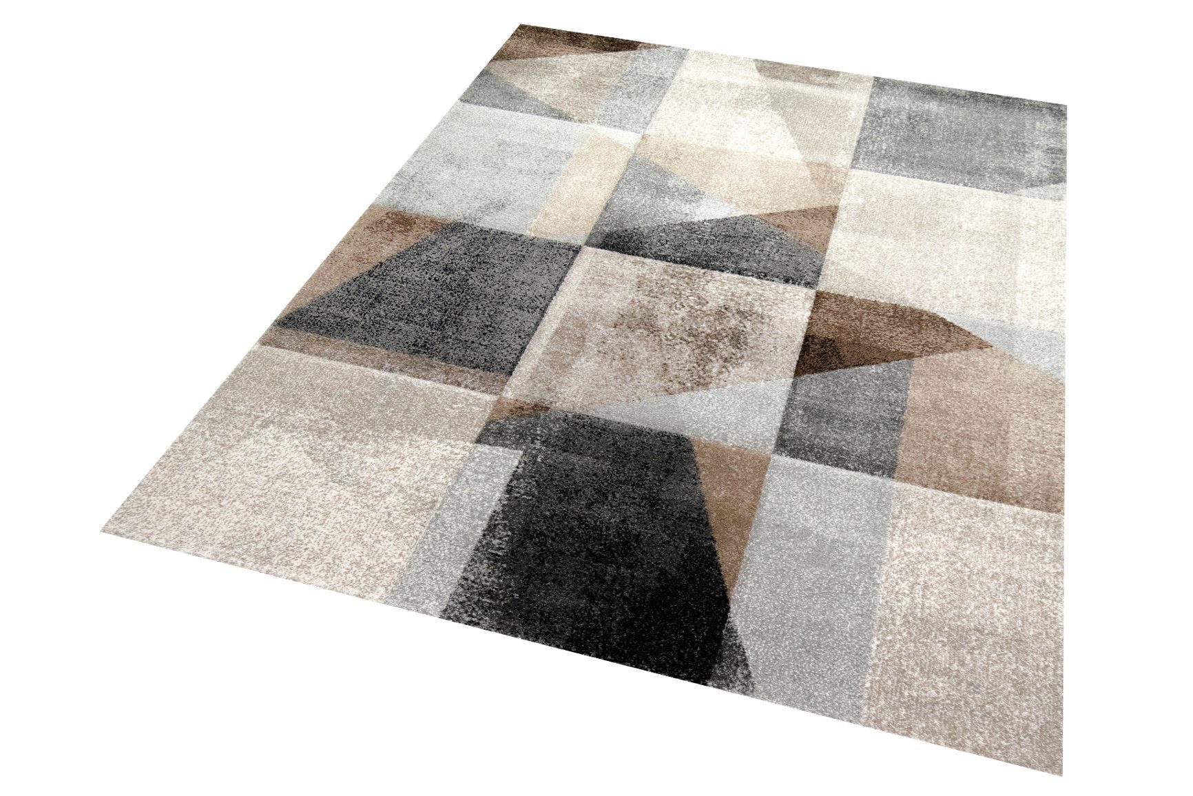 TeppichHome24 Teppich Teppich Karomuster in braun günstig online kaufen