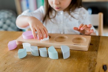 KINDSGUT Puzzle Holzpuzzle Rechteck, 10 Puzzleteile, Motorik-Spielzeug, Emma, Lern-Puzzle, 10 Teile, für Babys und Kleinkinder, umweltfreundlich, ab 3 Jahren