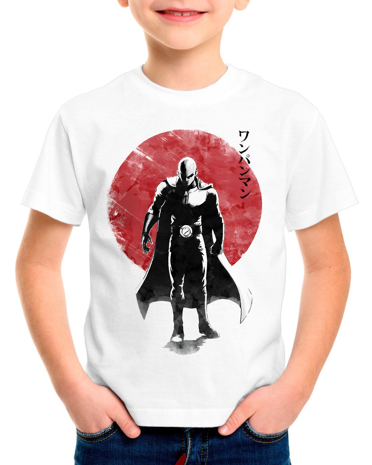 Hero one T-Shirt punch man saitama manga Print-Shirt style3 anime Sunset Kinder