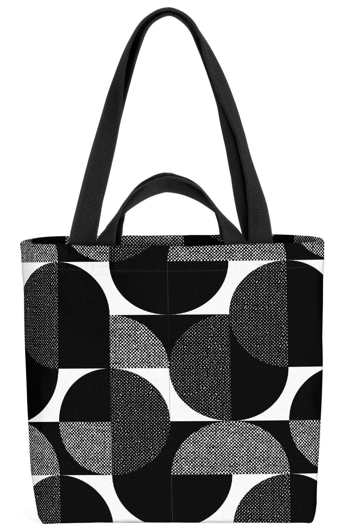 VOID Henkeltasche (1-tlg), Schwarz Weiß Retro Muster Schwarz Weiß Kreise Muster Retro Vintage 60. € 21,90