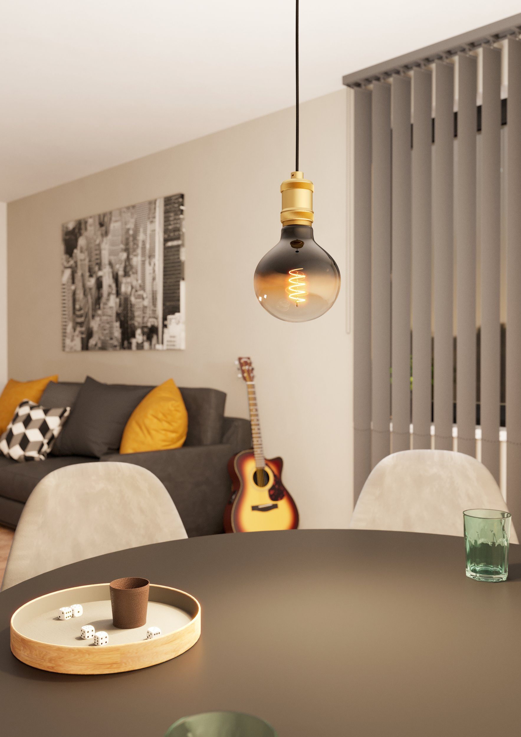 EGLO LED-Hängeleuchte Yorth, Leuchtmittel exklusive, Esszimmerlampe günstig online kaufen