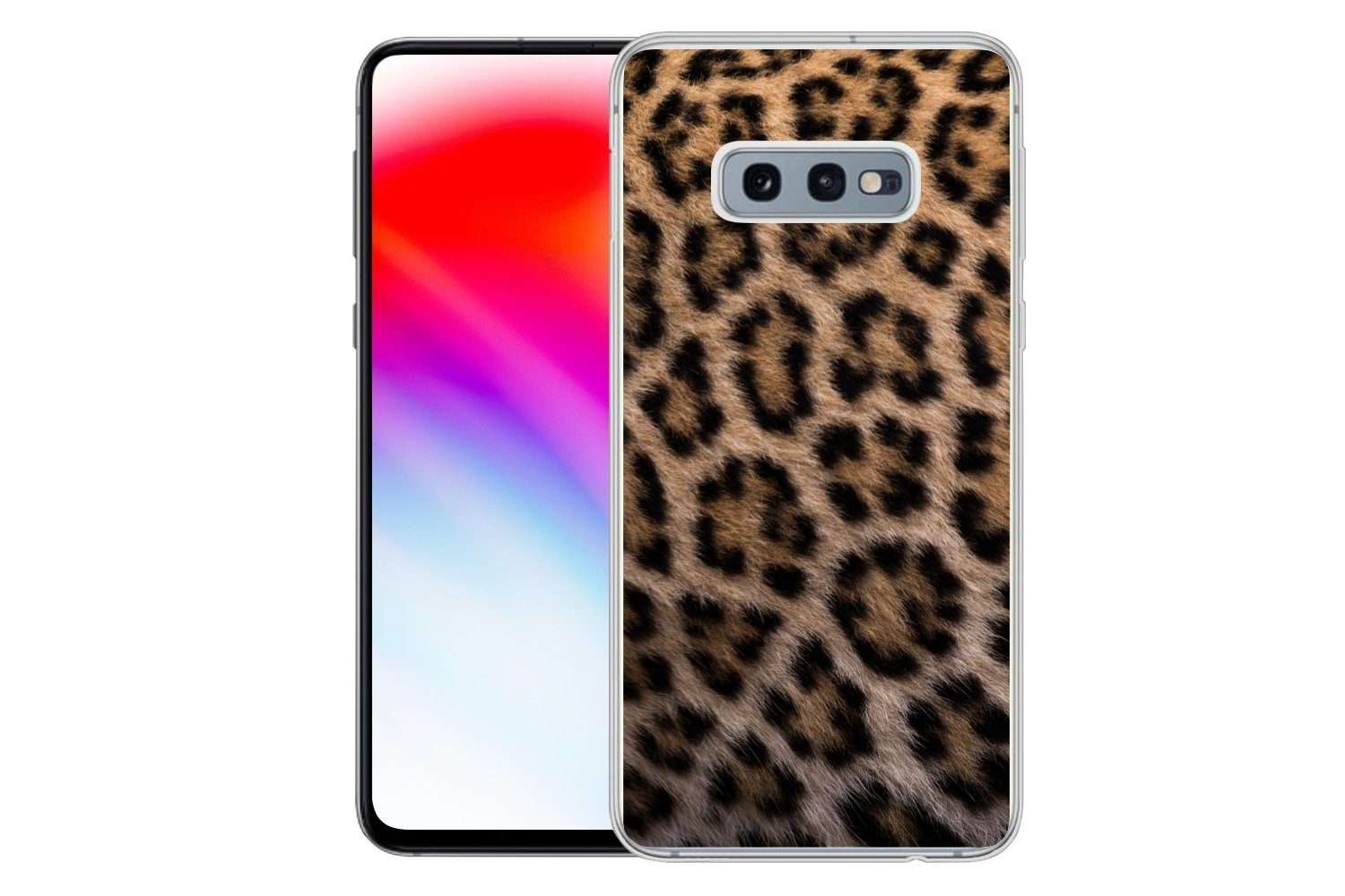 MuchoWow Handyhülle für Samsung Galaxy S10e Panther Druck, Phone Case, Silikon, Schutzhülle Dünn