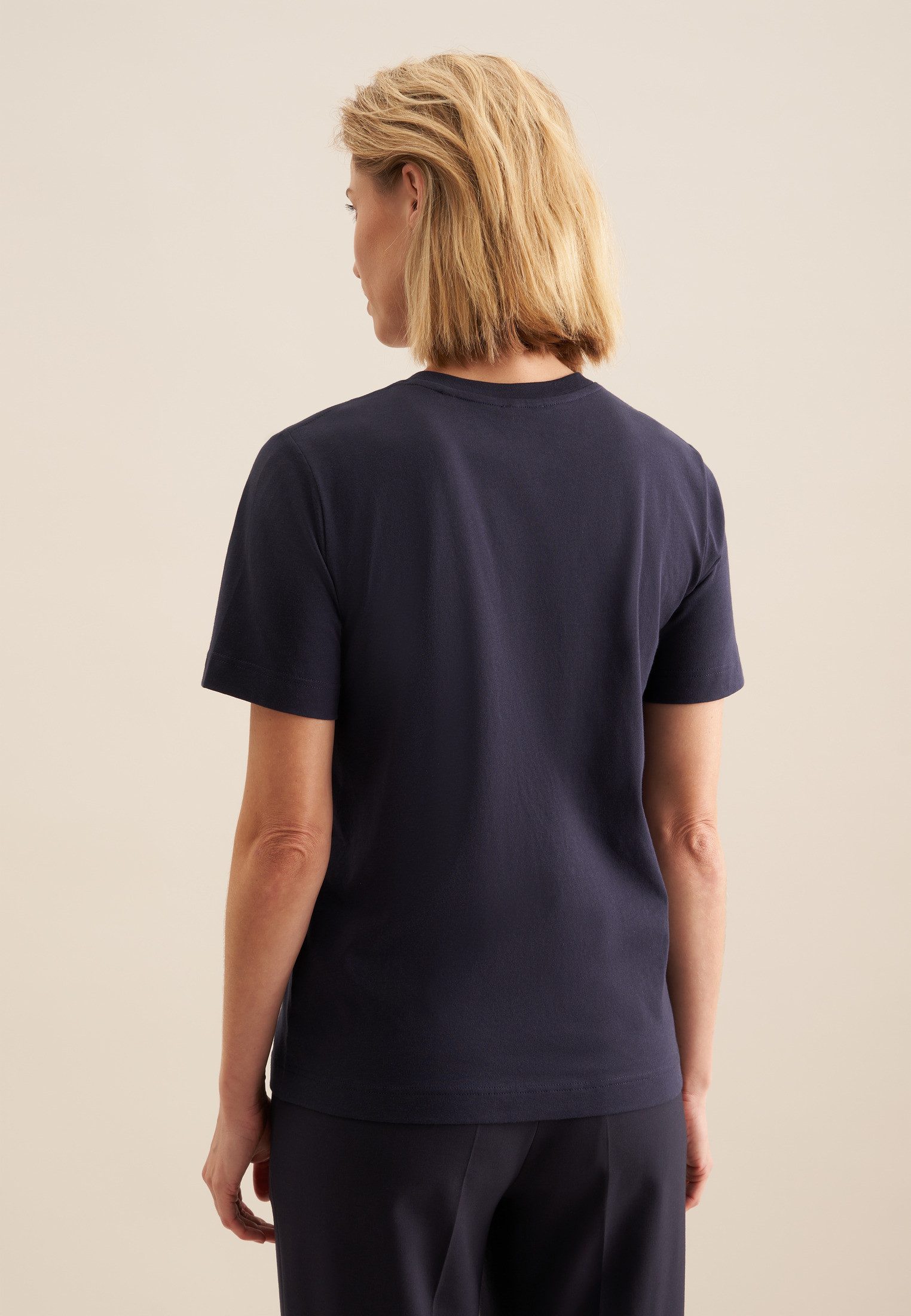 seidensticker T-Shirt 1/2 Rundhals Uni günstig online kaufen