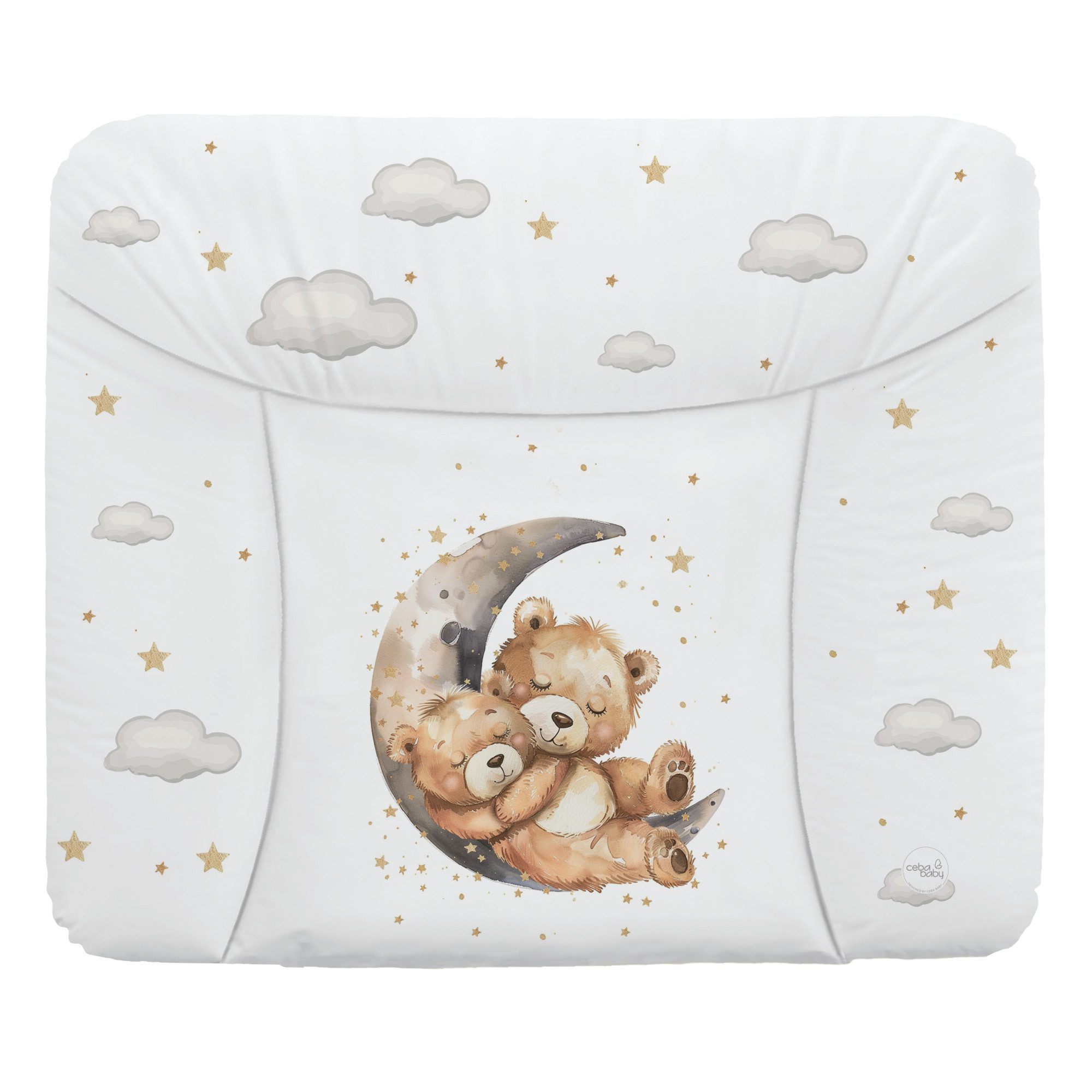 CEBA BABY Wickelauflage Weiche Wickeltischauflage 50 x 70 cm, 72 x 75 cm, 85 x 72 cm, Wickelauflage für Junge und Mädchen - Wasserdicht, abwaschbar