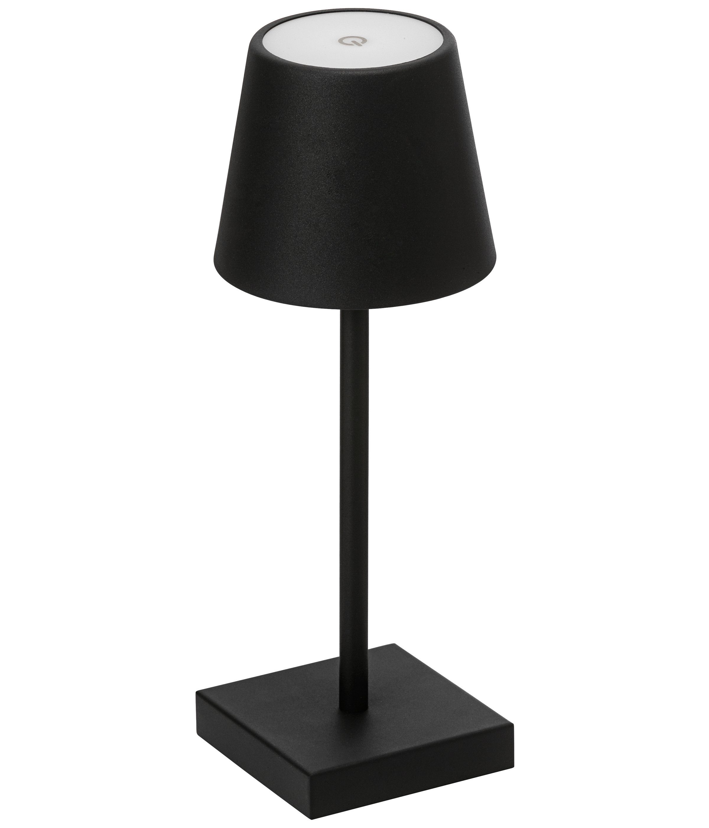 Dehner LED Solarleuchte Outdoor Akkuleuchte Dyan, Höhe 30 cm, Ø 11 cm, Metall, versch. Farben, Warmweiß, dimmbar, inkl. USB-Ladekabel, Schutzklasse IP54