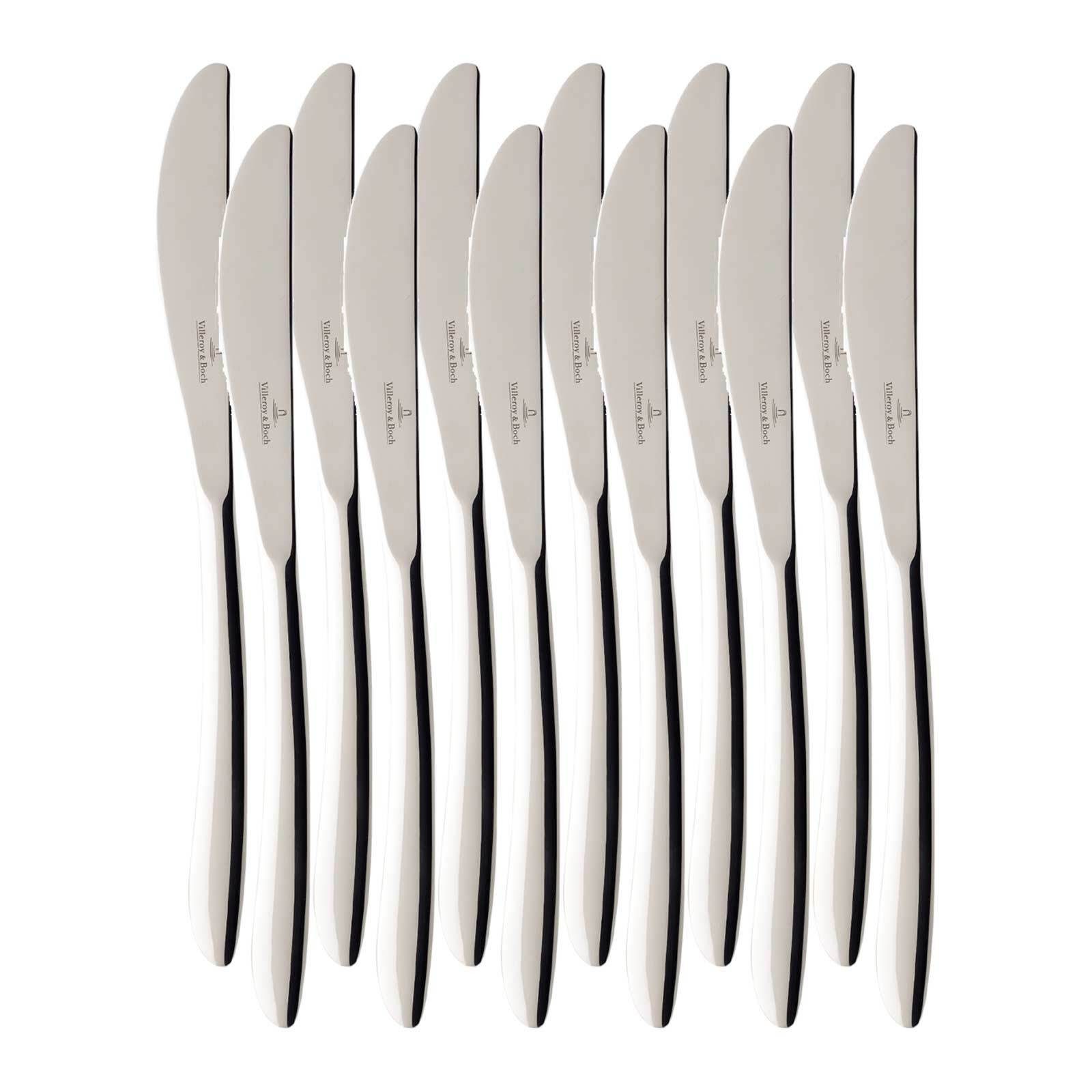 Villeroy & Boch Tafelmesser SoftWave Tafelmesser 23,7 cm 12er Set (12 Stück)