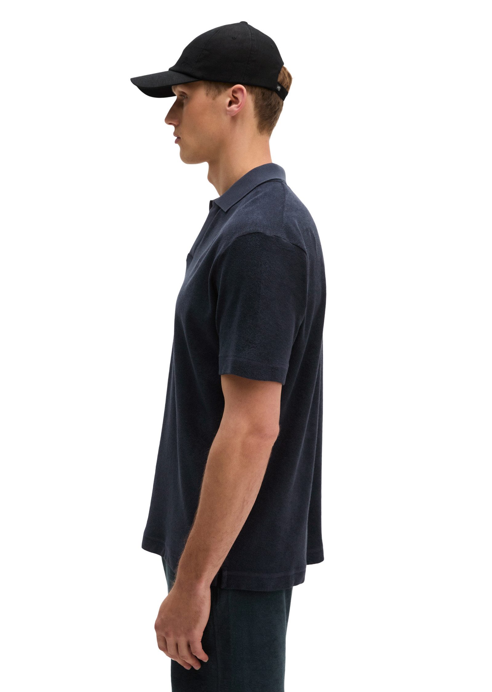 Marc O'Polo Poloshirt aus weichem Jersey-Frottee