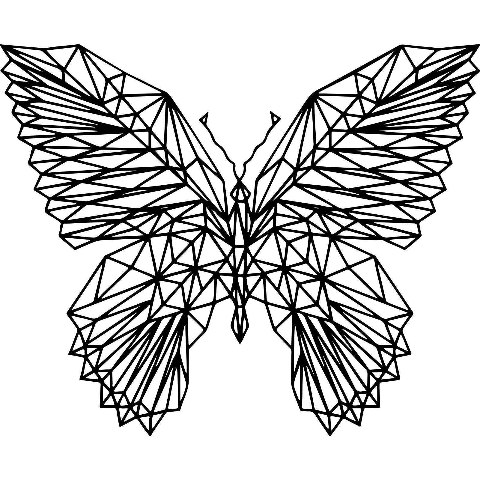 Jumpeak Wanddekoobjekt Schmetterling Metall Wanddekoration, Tiere, Kunst, Metall, Hergestellt aus Metall,Schwarz,Weiß,2 Größe
