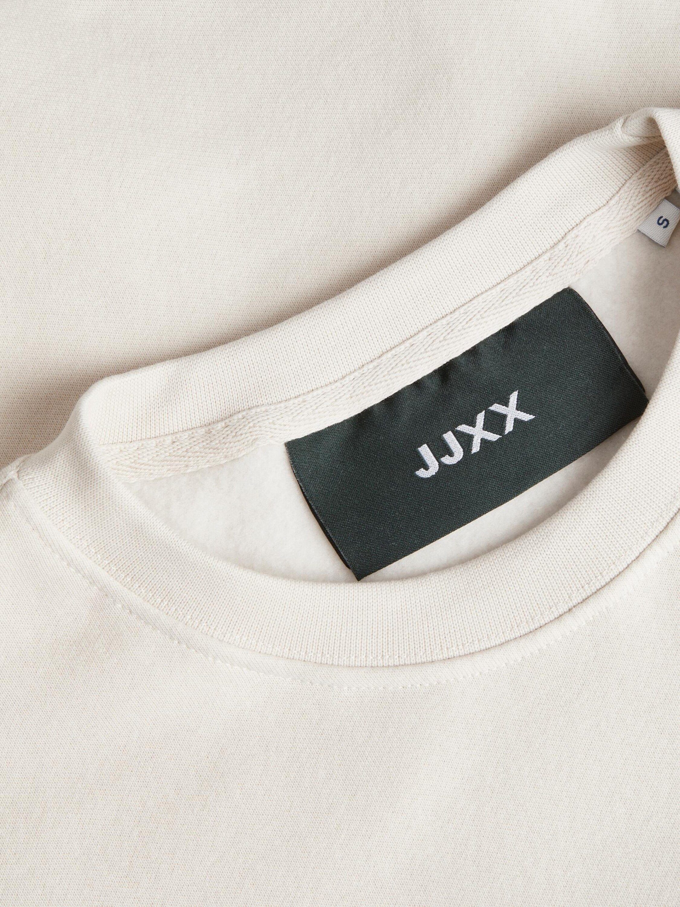 JJXX Sweatshirt Abbie (1-tlg) Plain/ohne JJXX Moonbeam/BLACK LOGO Details