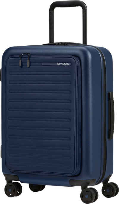 Samsonite Hartschalen-Trolley Hartgepäck-Trolley »STACKD, 55 cm«, 4 Rollen, Handgepäckkoffer Reisekoffer Reißverschluss-Laptopfach USB-Schleuse