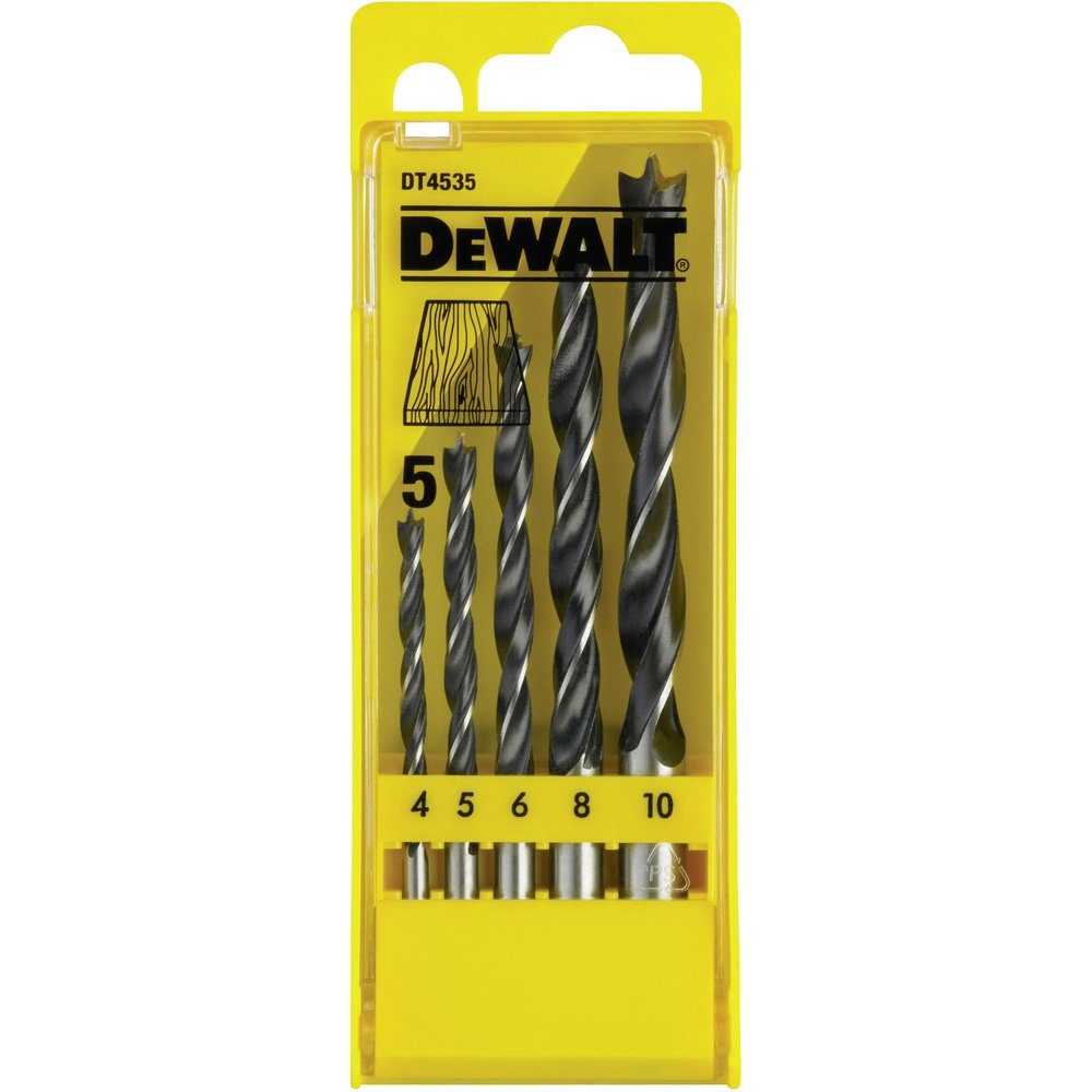 DeWalt Holzbohrer DEWALT DT4535-QZ Holz-Spiralbohrer-Set 5teilig günstig online kaufen