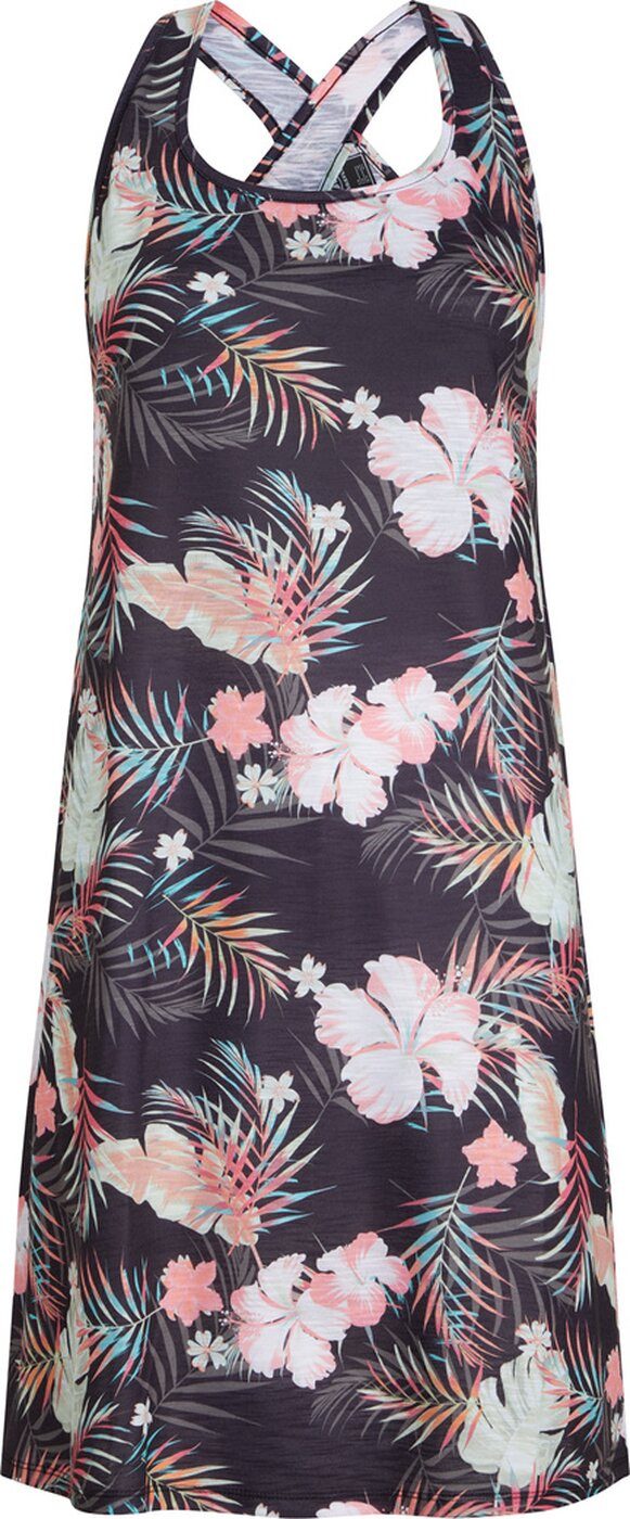 FIREFLY Bade-Shirt Da.-Kleid Lilou W AOP/BLACK