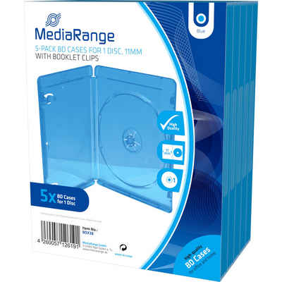 Mediarange Aufbewahrungsbox BD Videobox Retail-Pack Single 5St