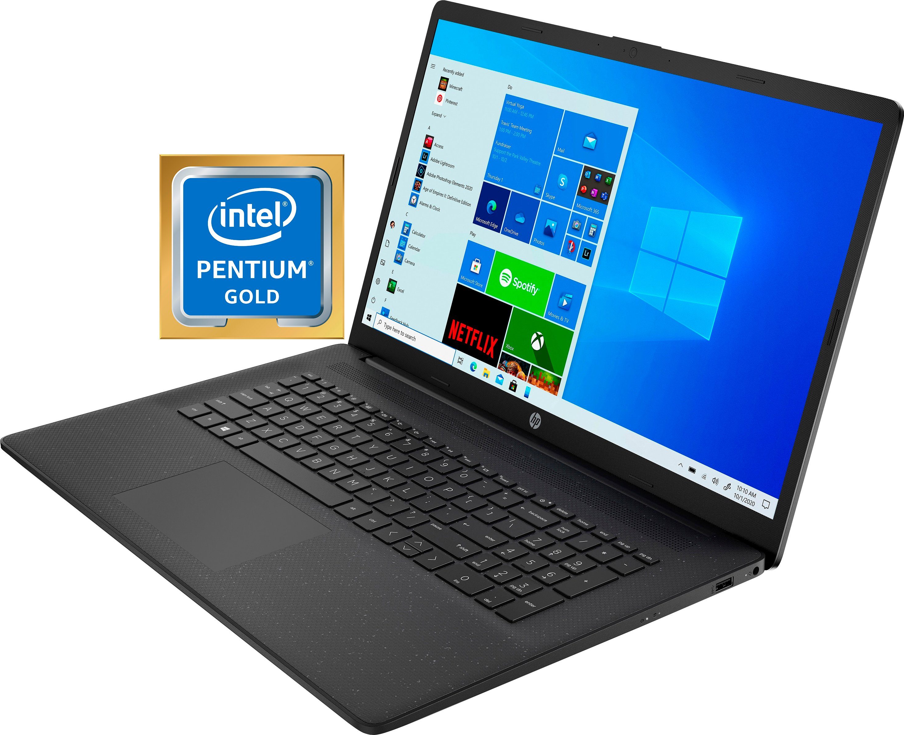 HP 17-cn0011ng cm/17,3 Intel Graphics, Gold Pentium 7505, UHD Zoll, (43,9 Notebook