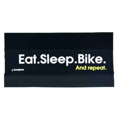 Goodymax Fahrradrahmen Kettenstrebenschutz "Eat. Sleep. Bike." Fahrradrahmen Neopren Schutz