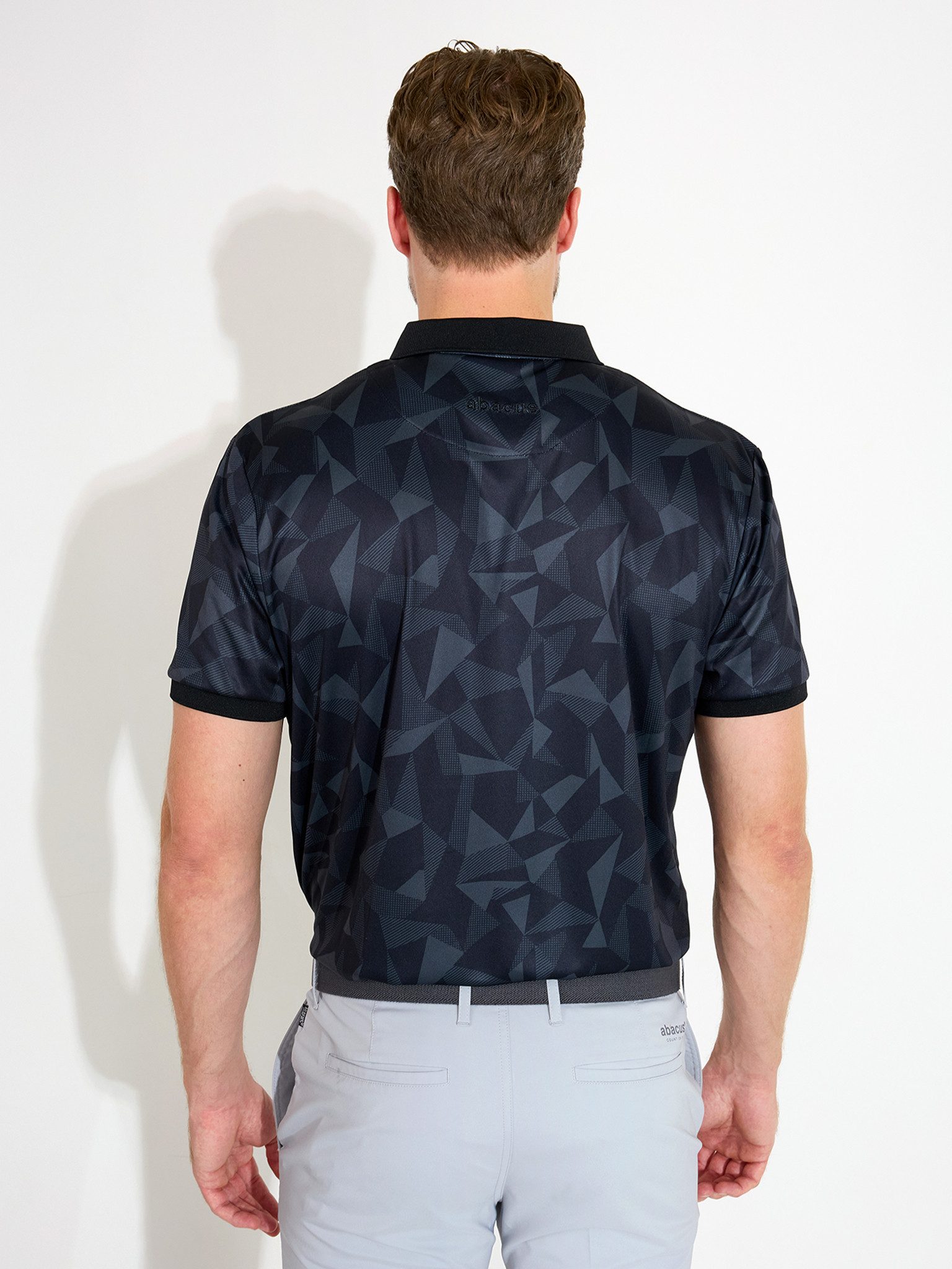 Abacus Sportswear Poloshirt Abacus Golfpolo Tumble Drycool Dunkelgrau-Gemustert Herren
