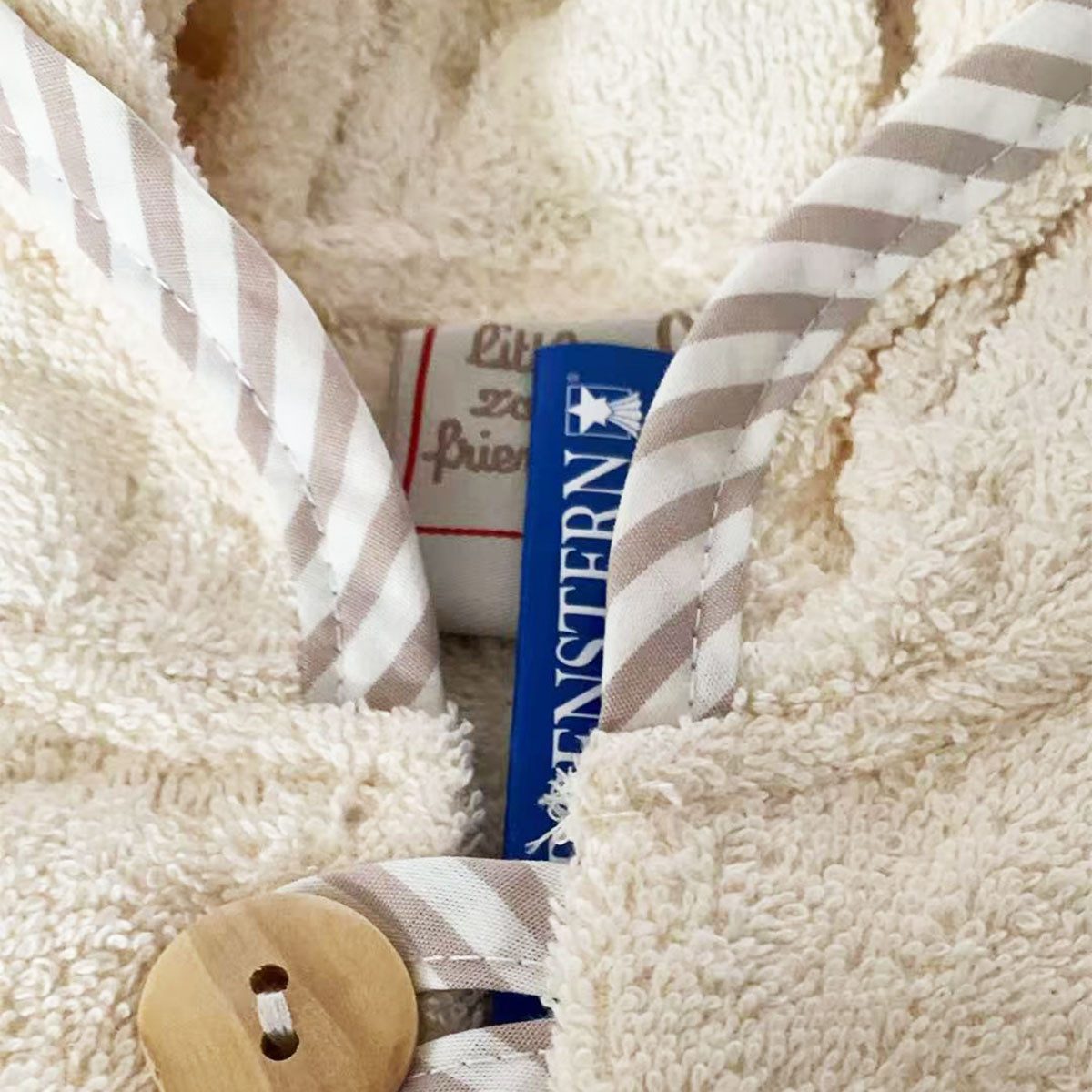 Morgenstern Kapuzenhandtuch Morgenstern Kinder Badeponcho aus 100 % Baumwolle Scharf