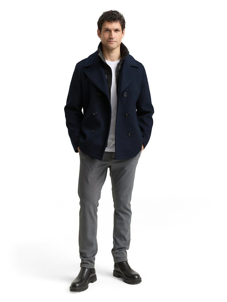 TOM TAILOR Parka 2 in 1 Jacke Woll-Design mit einer abnehmbaren Innen-Stepp günstig online kaufen