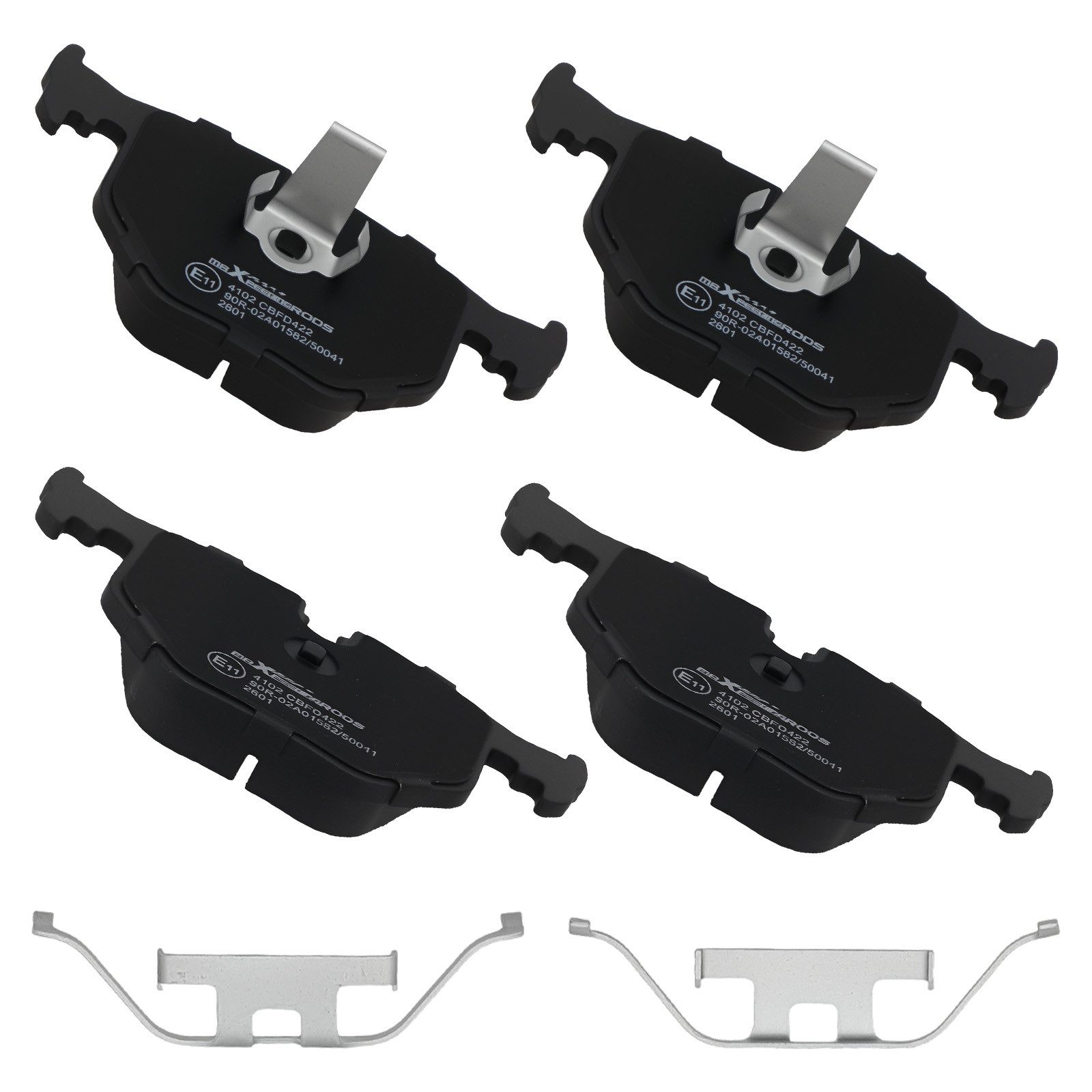 maXpeedingrods Bremsbelag, 4x Bremsbeläge Hinten For BMW 7er E38 5 E39 3 E46 X3 E83 2003-11 X5