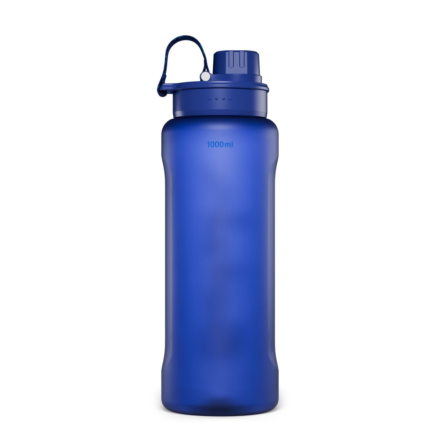 Satch Trinkflasche XL Kunststoff Trinkflasche Cobalt Blue, 1 Liter, BPA-frei, spülmaschinengeeignet bis 65°C
