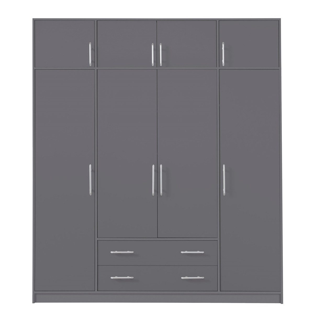 Marmex Möbel Stauraumschrank SMART 1N großer Kleiderschrank Mehrzweckschrank mit Kleiderstangen (2-St) Schubladen