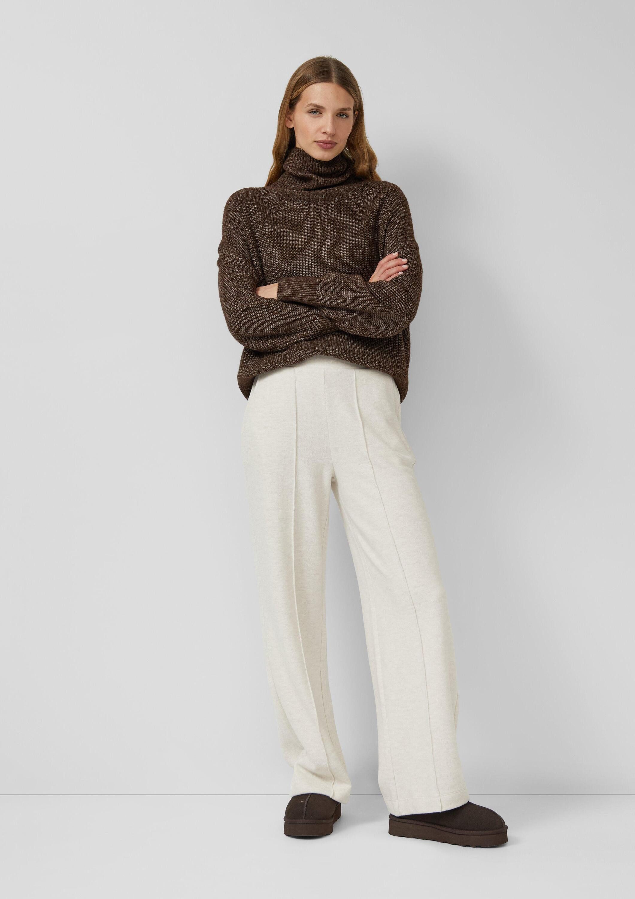 s.Oliver Chinos Hose Weiche Sweathose mit Biesen