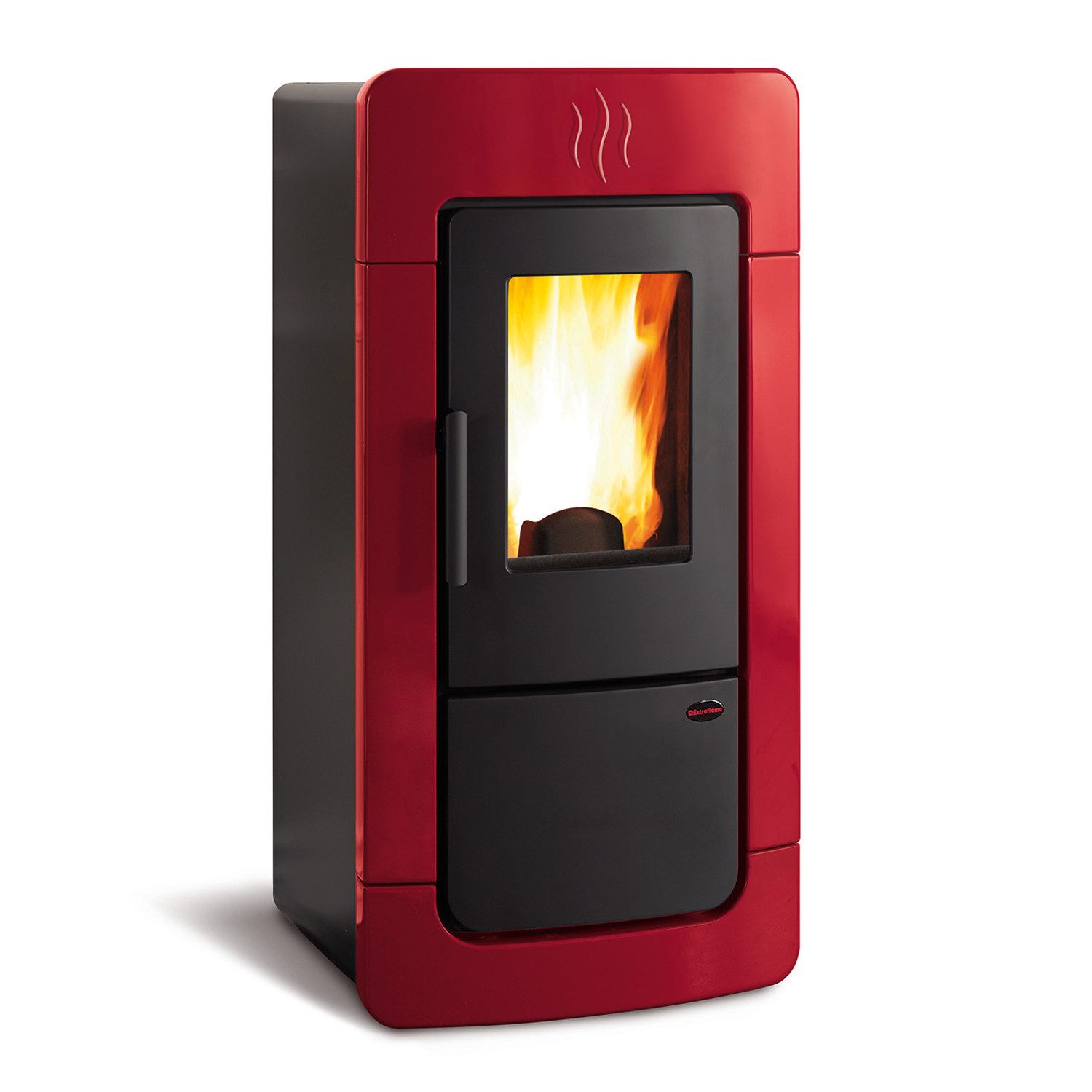 Extraflame Pelletofen Extraflame Diadema ACS Idro wasserführender Pelletofen Bordeaux, 28.4 kW
