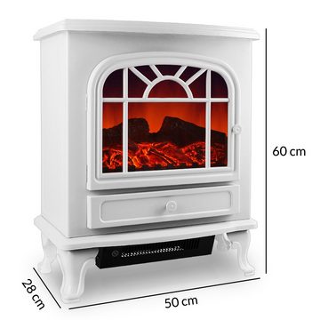 Deuba Heizlüfter, 2000 W, Elektrischer Kamin mit Heizung LED Kaminfeuer Effekt Heizer Ofen