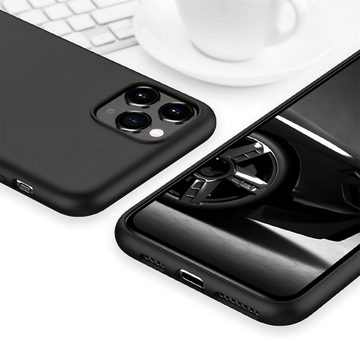 CoolGadget Handyhülle Black Series Handy Hülle für Apple iPhone 11 Pro Max 6,5 Zoll, Edle Silikon Schlicht Robust Schutzhülle für iPhone 11 Pro Max Hülle