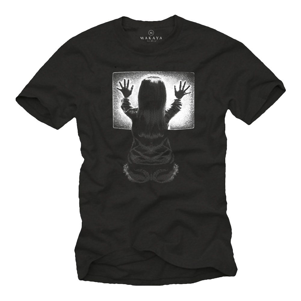 T-Shirt Herren Retro Horror Motiv Aufdruck Kinder TV Computer Spiele