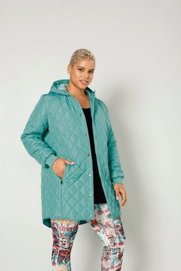 Angel of Style Steppjacke Steppjacke Kapuze Druckknöpfe Langarm