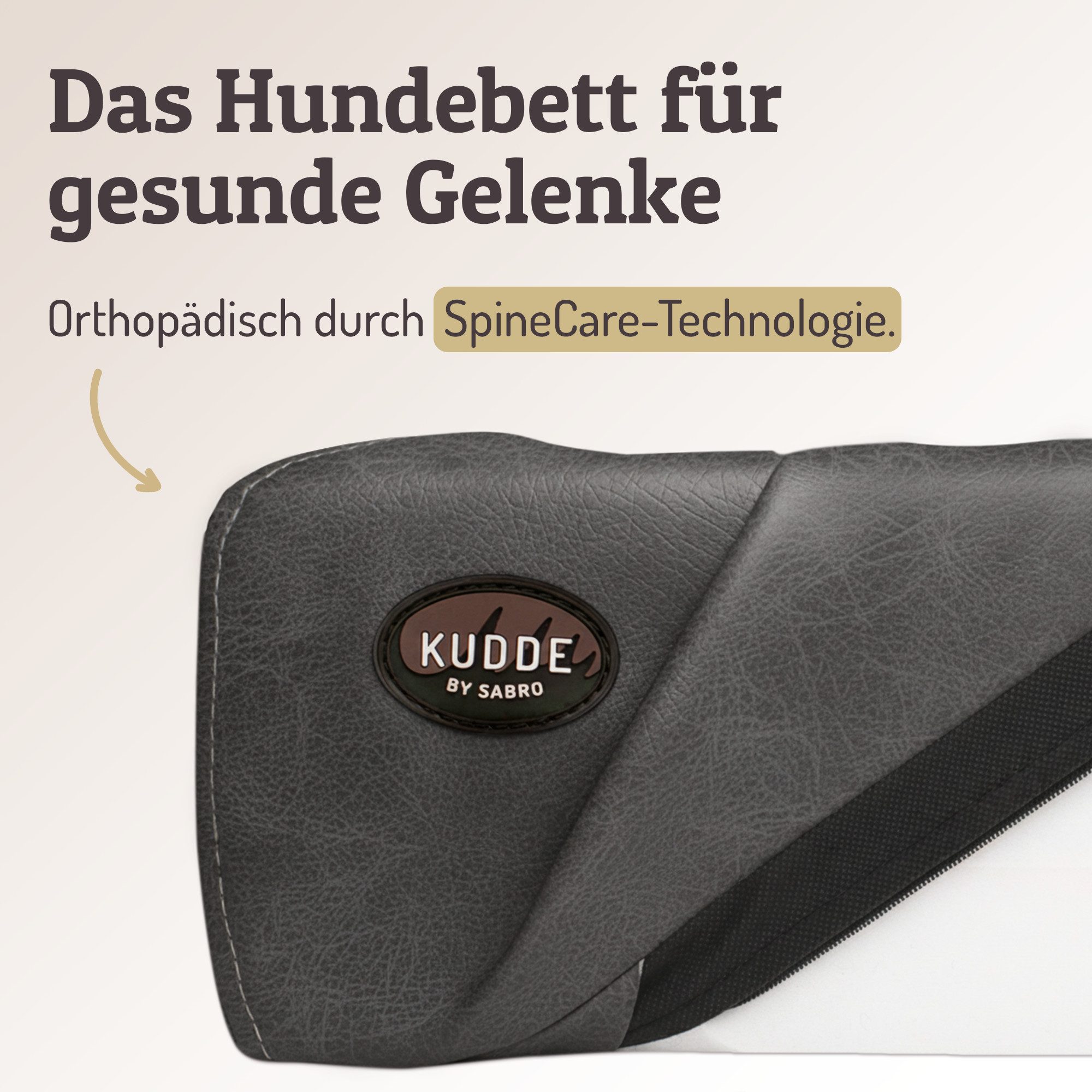 SABRO Hundekorb KUDDE Orthopädisch - Waschbar & Wasserabweisend - Ergonomis günstig online kaufen