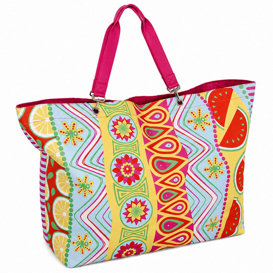 J JONES JENNIFER JONES Strandtasche - Große Badetasche, Freizeittasche mit Reißverschluss, Saunatasche, abnehmbare Schulterriemen