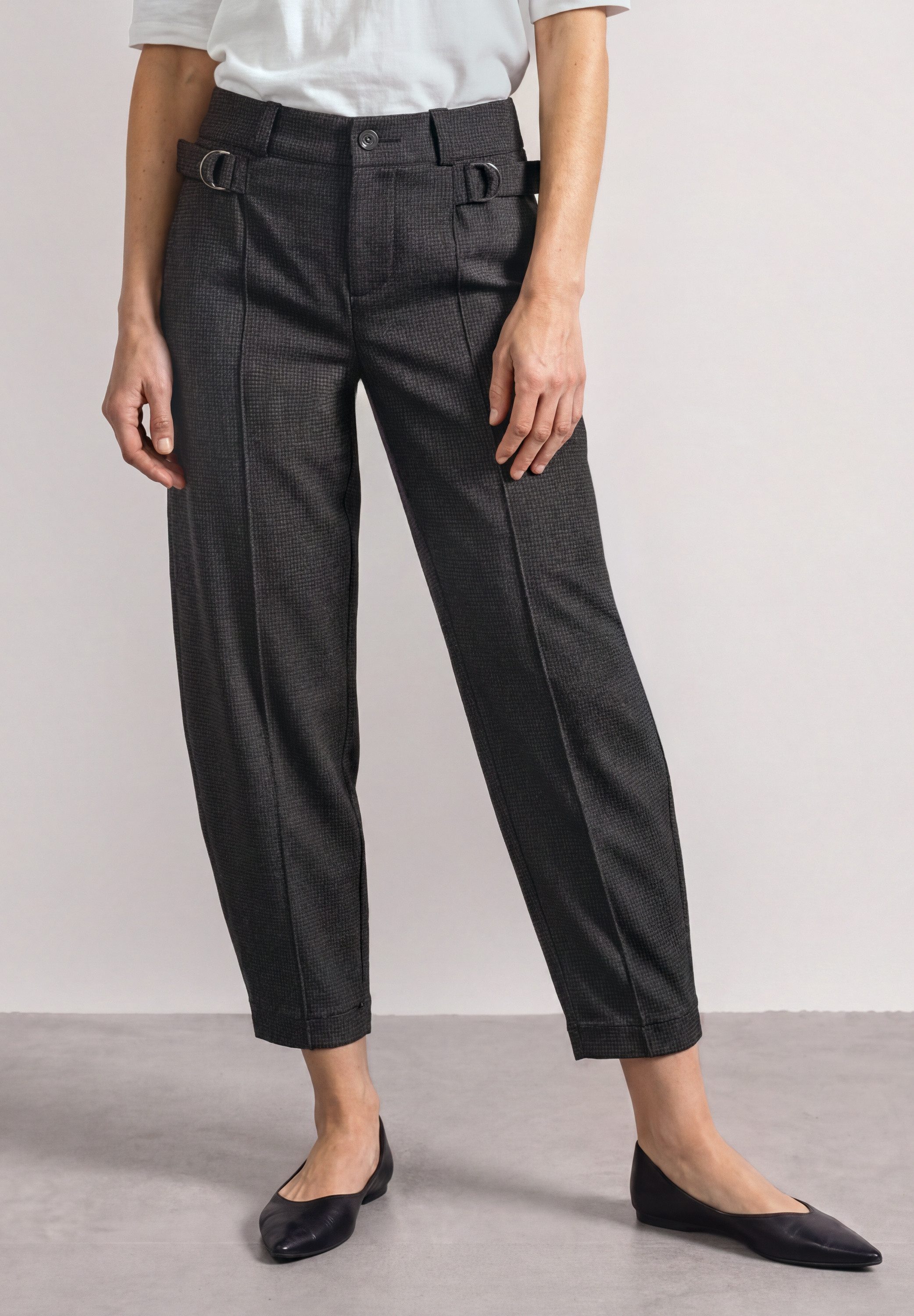 STREET ONE Stoffhose High Waist