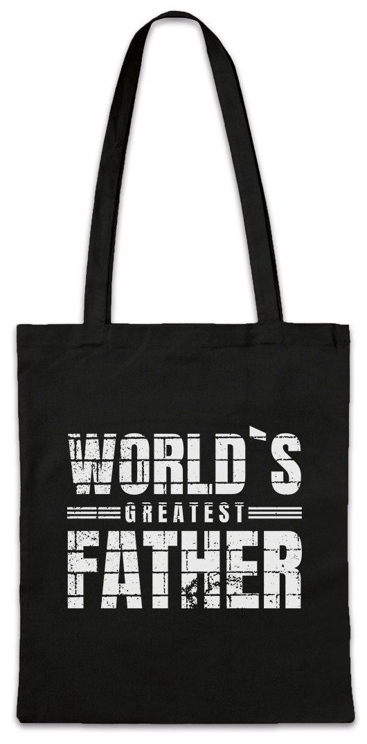 Beuteltasche World’s Greatest Father Stofftasche Bester Vater Dad Vatertag Papa