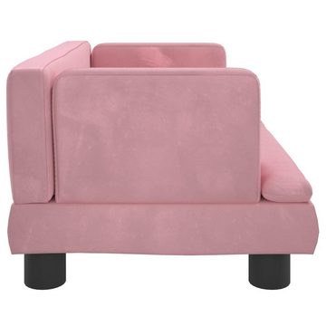 vidaXL Kindersofa Kindersofa Rosa 60x40x30 cm Samt Kindercouch Kindermöbel Kinderzimmer