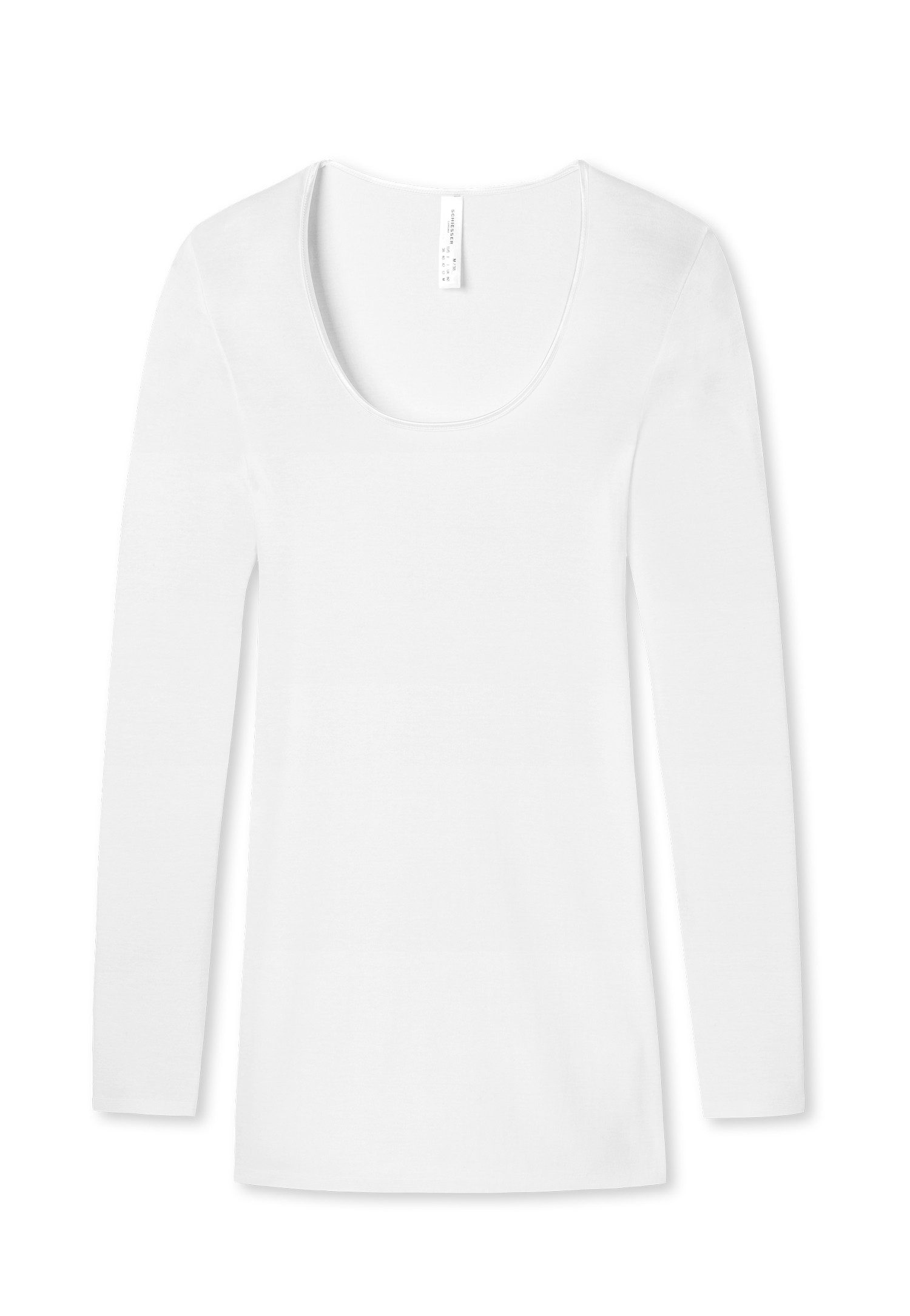 Schiesser T-Shirt Luxury runder, dezent schimmernder Halsausschnitt, langär günstig online kaufen