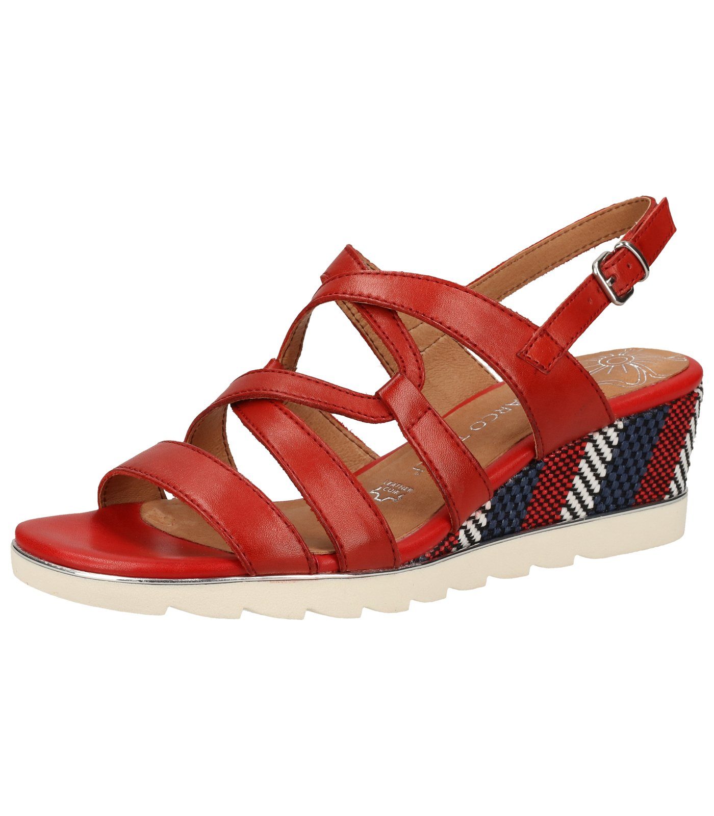 MARCO TOZZI Sandalen Leder Keilsandalette Chilli