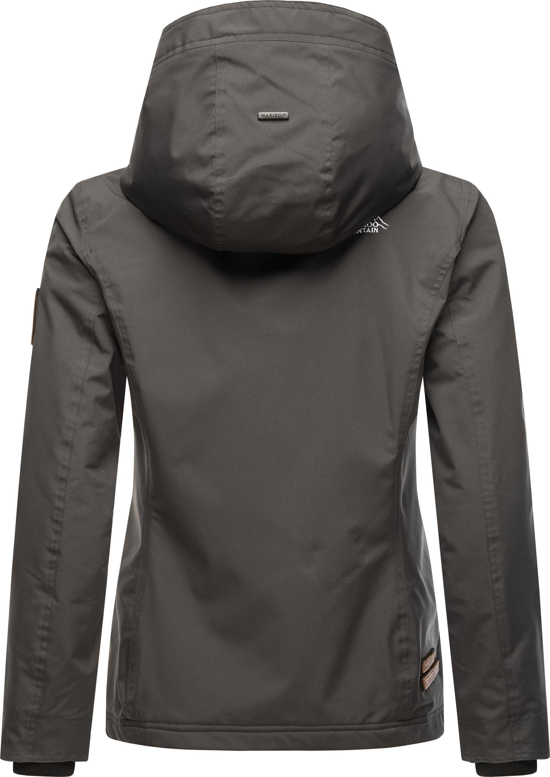 Marikoo Outdoorjacke Erdbeere sportliche Funktionsjacke mit Kapuze