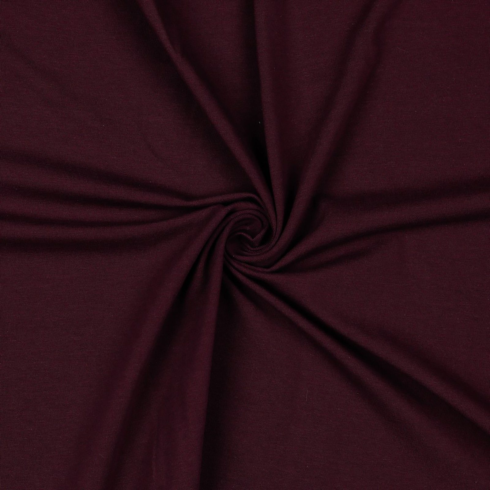 maDDma Stoff 0,5m Bio Jersey Meterware Jerseystoff Baumwolle Farbwahl, 056 - aubergine
