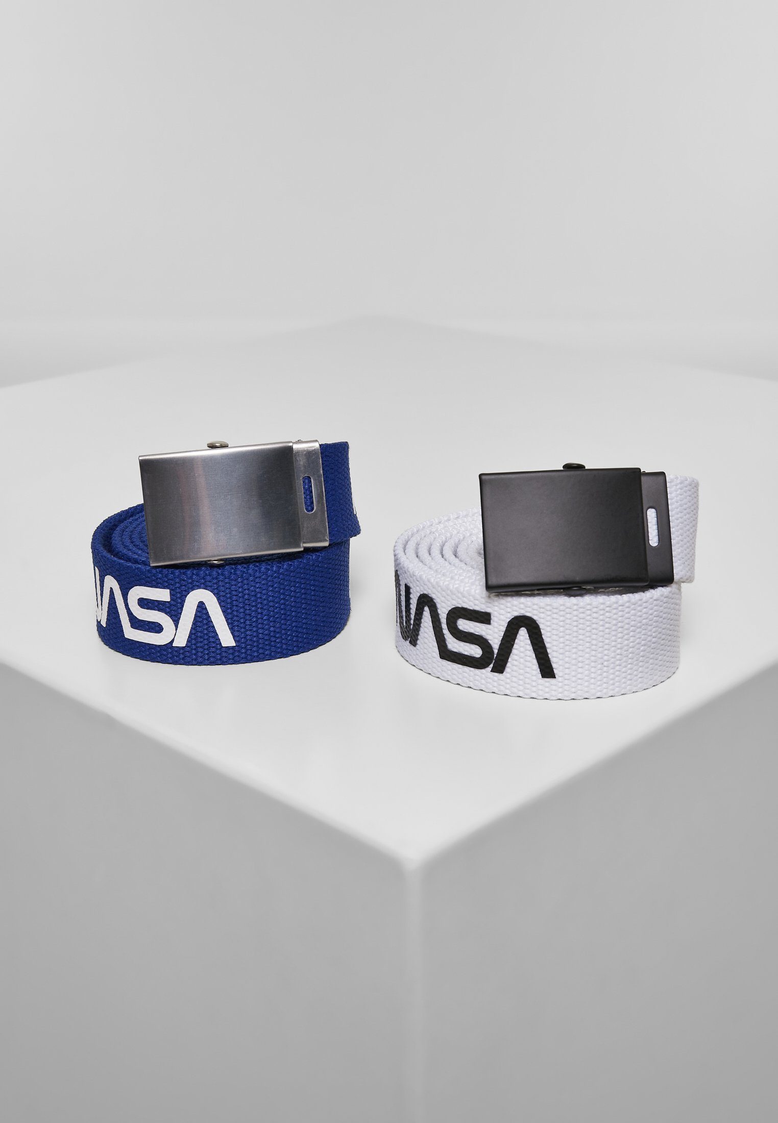 MisterTee Hüftgürtel Accessoires NASA Belt 2-Pack extra long blue-white | Hüftgürtel