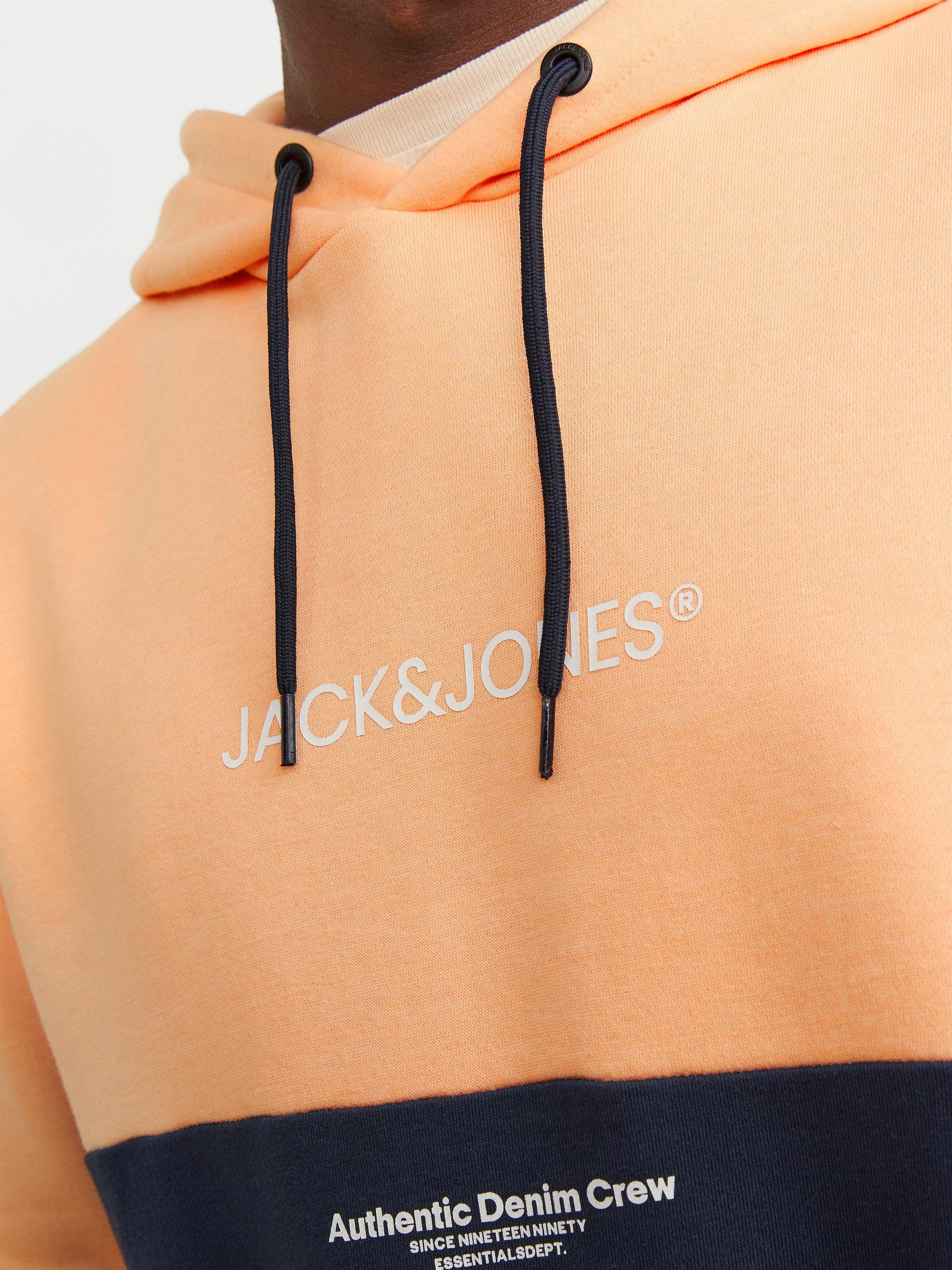 NOOS JJERYDER HOOD Kapuzensweatshirt Jones & Jack Apricot SWEAT Ice BLOCKING