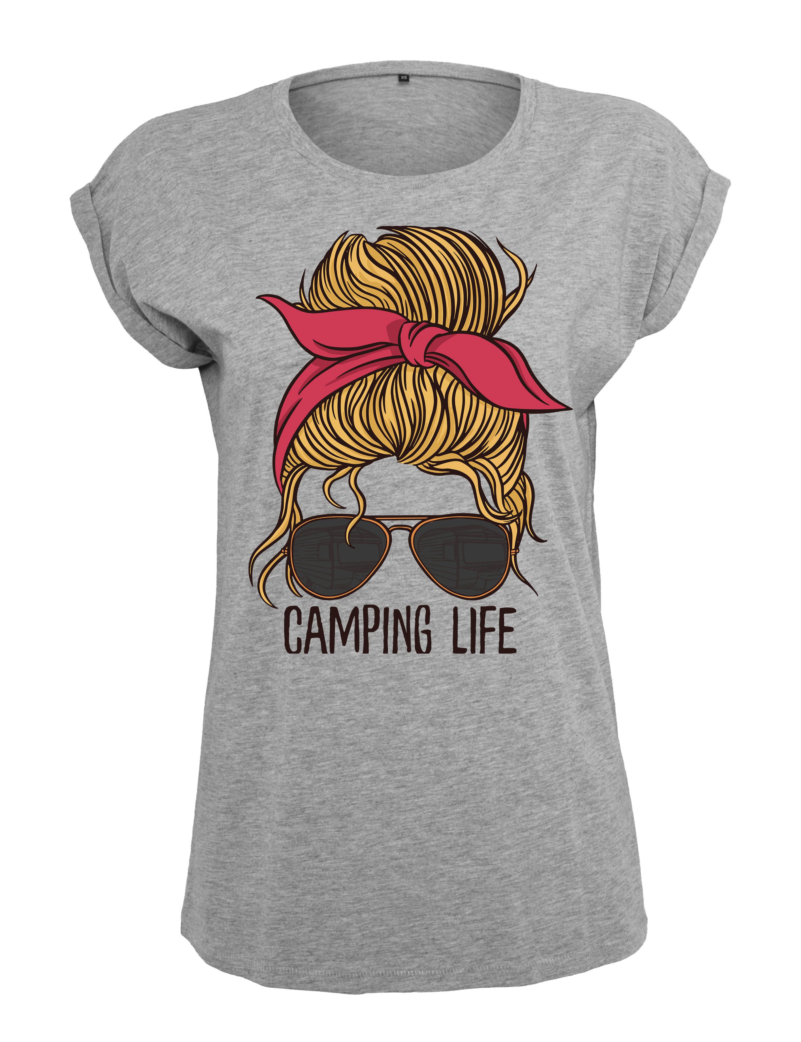 Youth Designz Print-Shirt "Camping Life Frau" günstig online kaufen