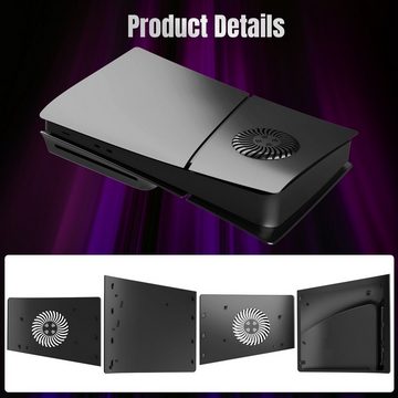 zggzerg PS5 Slim Faceplate Cover mit Kühlöffnungen Kratzfeste PS5 Slim Platten PlayStation 5-Controller