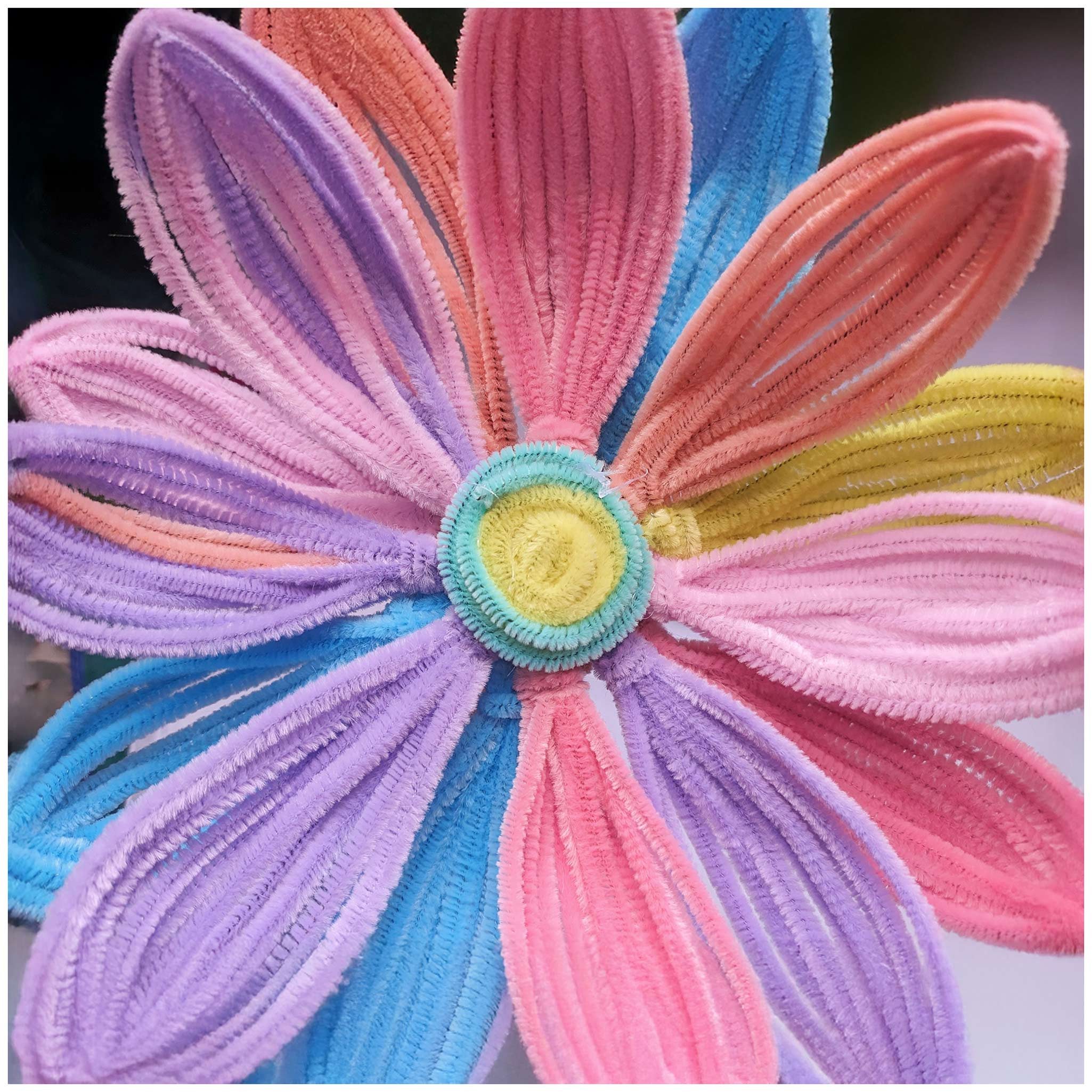 maDDma Basteldraht 20 Draht Pfeifenreiniger 6 mm Länge 30cm CHENILLE Farbe wählbar, weiß