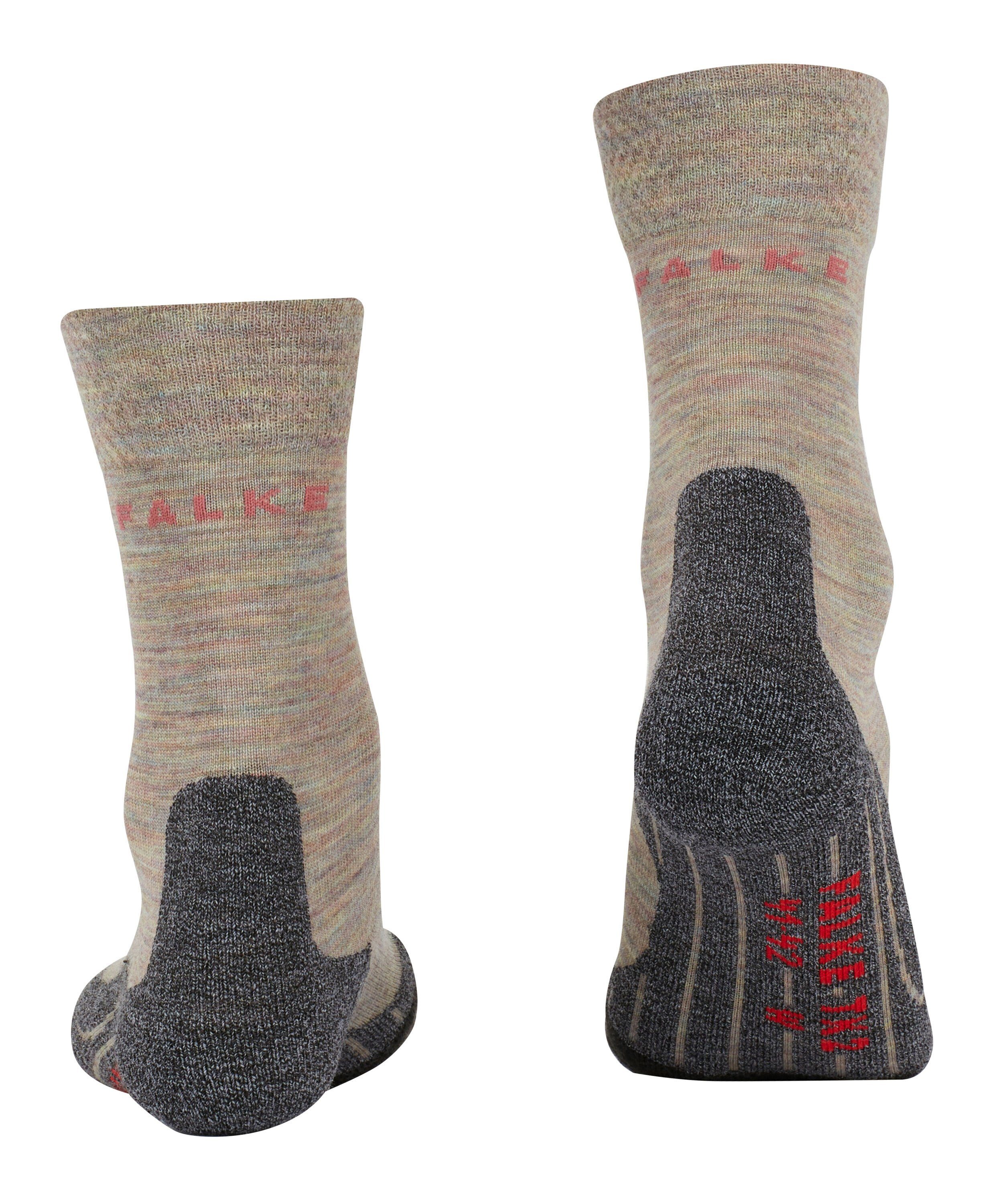 moon Komfort Melange Hoher Wandersocken im Explore Mittelgebirge FALKE (7765) mist (1-Paar) TK2