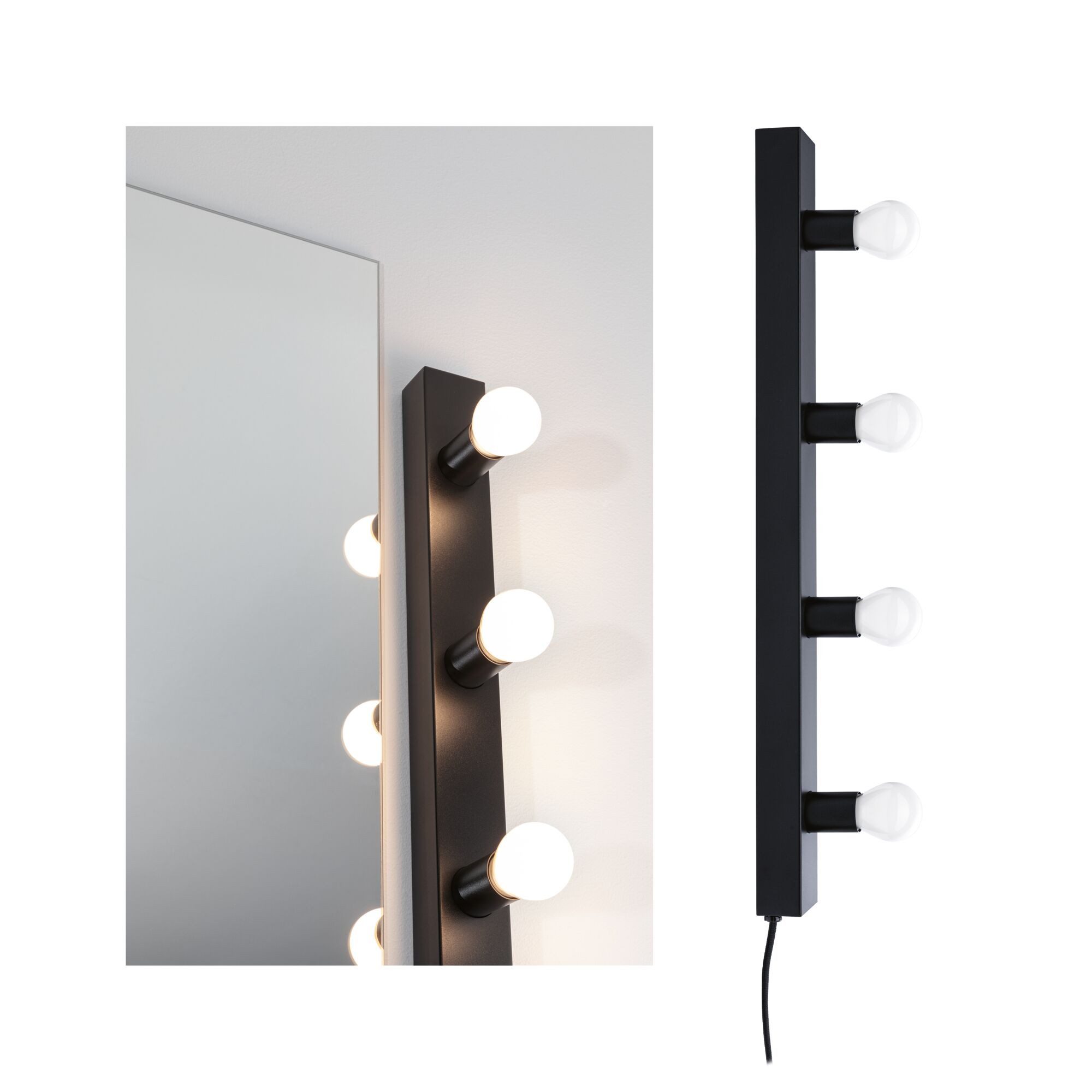 Paulmann LED Spiegelleuchte Set Spiegelleuchte Regula II inkl. Leuchtmittel 4-flammig E14 2700K 4x
