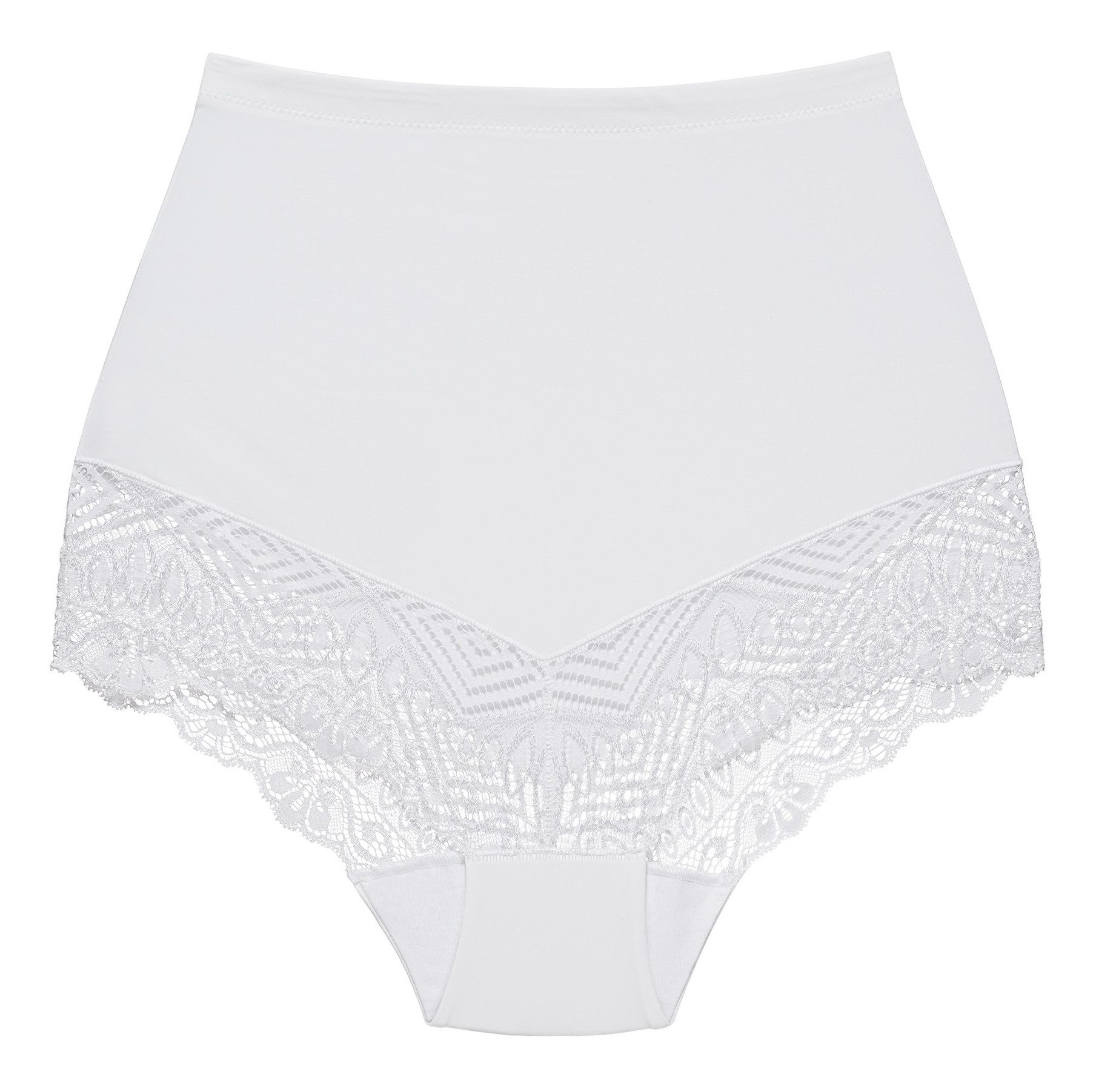 Wolbar Miederslip hoch geschnittener Shapingslip, mit Spitze