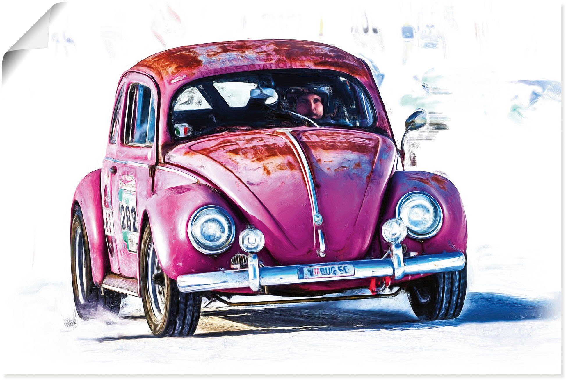 Artland Poster Kleiner Flitzer, Auto (1 St), ohne Rahmen